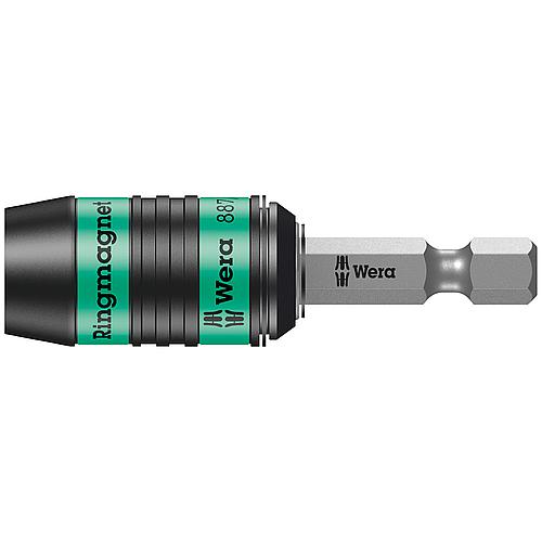 Bithalter Rapidaptor 887/4 RR WERA, 1/4" Sechskant, mit Ringmagnet und Anschlaghülse