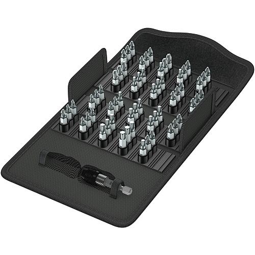Bit-Set Phillips, Pozidriv, Torx®, inkl. Universal-Halter mit Schnellwechselfutter 1/4" x 52 mm, 61-teilig