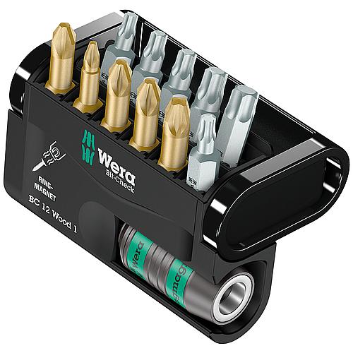 Bit-Set Phillips, Pozidriv, Torx®, inkl. Rapidaptor RR Universal-Halter 1/4" x 57 mm, 12-teilig