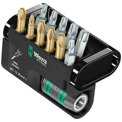 Bit-Set Phillips, Pozidriv, Torx®, inkl. Rapidaptor RR Universal-Halter 1/4" x 57 mm, 12-teilig