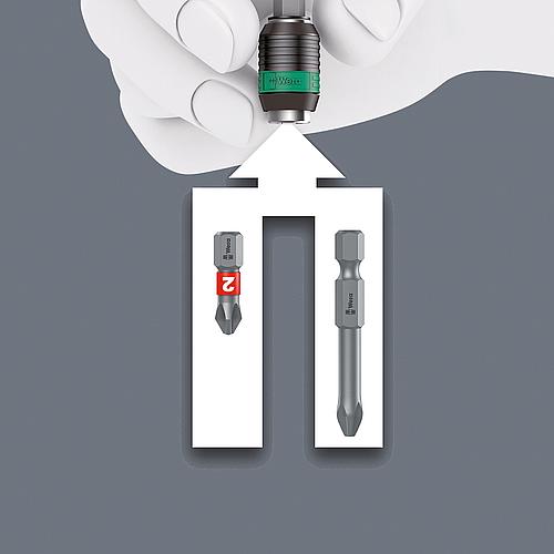 Rapidaptor Freilauf-Bithalter 1/4'", für Drehmomentschraubendreher mit Pistolengriff