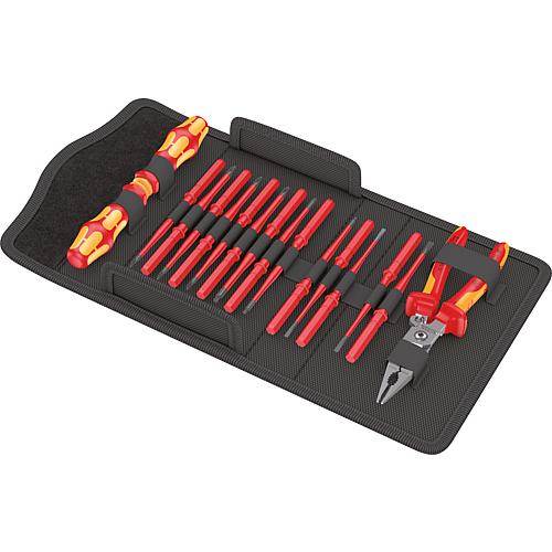VDE-Schraubendreher-Set Kraftform Kompakt, Schlitz, Phillips, Pozidriv, PlusMinus, Torx®, Innenvierkant, 16-teilig