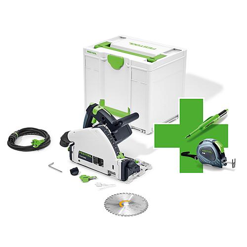 Tauchsäge, 1200 W mit 1 x Transportkoffer + gratis Maßband und Tiefloch-Marker