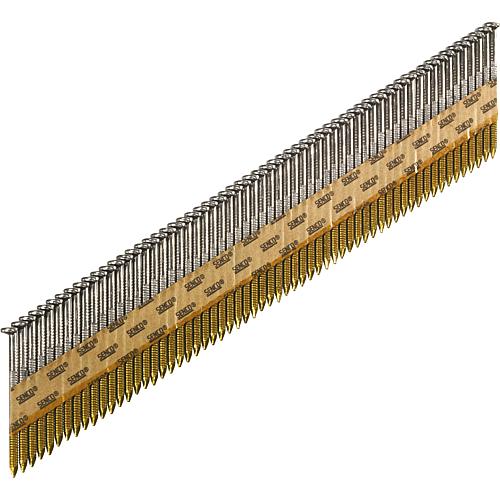 Streifennägel SENCO, Flachkopf, Ringschaft, D-Kopf, Diamantspitze, Sencotiert