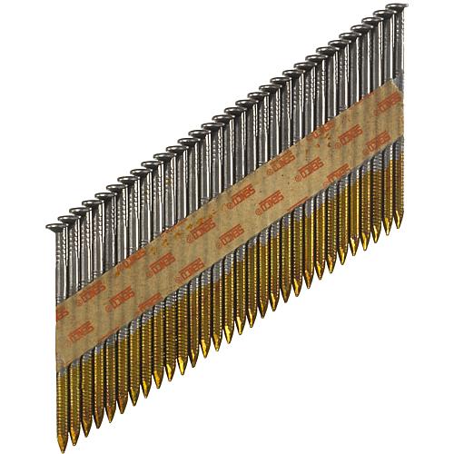 Streifennägel SENCO, Flachkopf, Ringschaft, D-Kopf, Diamantspitze, Sencotiert