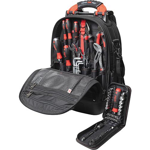 Werkzeugrucksack Set L mechanic, 65-teilig