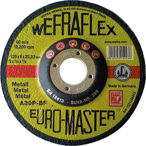Schruppscheibe Euromaster A 30 P, gekröpft, für Eisen und Stahl