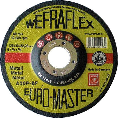 Schruppscheibe Euromaster A 30 P, gekröpft, für Eisen und Stahl