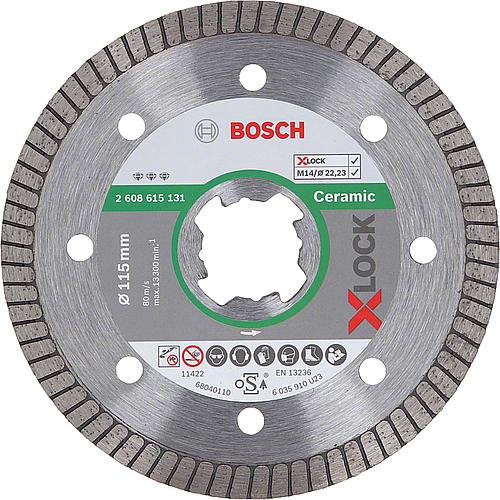 Diamant-Trennscheibe BOSCH® Diamant Best für Keramik, Porzellan und Feinsteinzeug mit X-Lock Aufnahme