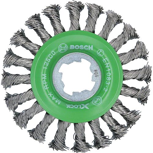 Rundbürste BOSCH® mit X-Lock Aufnahme zur Metallbearbeitung, Edelstahldraht
