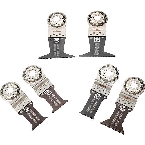 Tauchsägeblätter-Set, Best of E-Cut, 6-teilig für Holz und Metall
