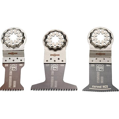 Tauchsägeblätter-Set, Best of E-Cut Combo Starlock, 3-teilig für Holz, Starlock