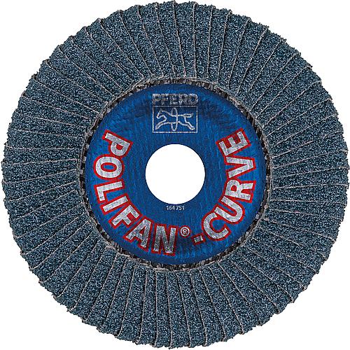 Lamellenschleifteller Polifan Spezial-Linie SGP, radial, für Edelstahl (INOX), Stahl