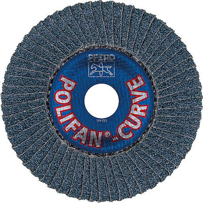 Lamellenschleifteller Polifan Spezial-Linie SGP, radial, für Edelstahl (INOX), Stahl