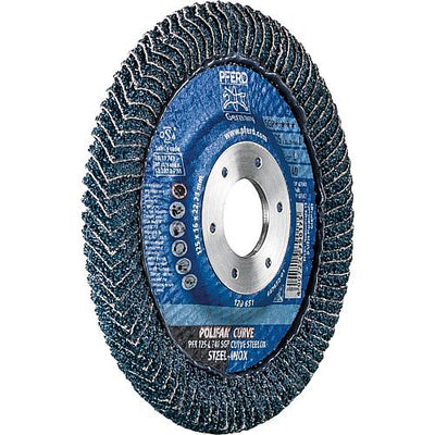 Lamellenschleifteller Polifan Spezial-Linie SGP, radial, für Edelstahl (INOX), Stahl