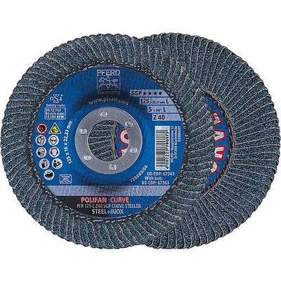 Lamellenschleifteller Polifan Spezial-Linie SGP, radial, für Edelstahl (INOX), Stahl