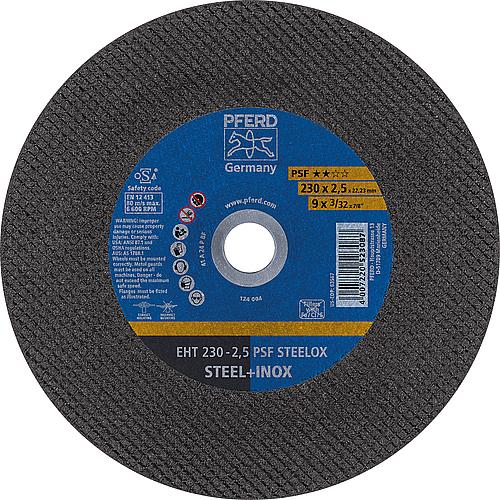 Trennscheibe PSF, gerade für Edelstahl (INOX), Stahl