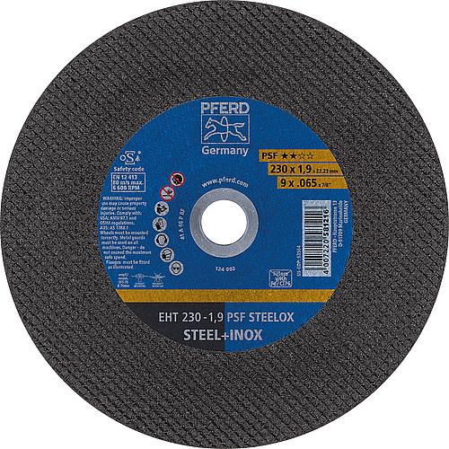 Trennscheibe PSF, gerade für Edelstahl (INOX), Stahl