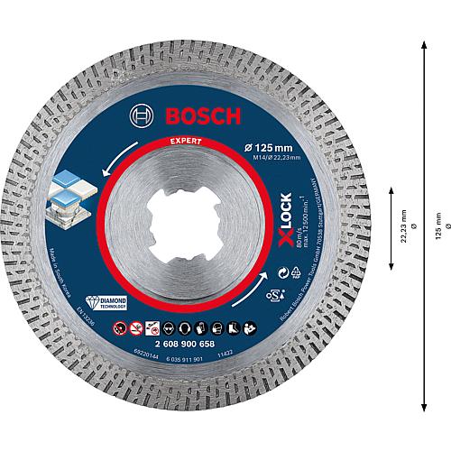 Diamant-Trennscheibe EXPERT X-LOCK für Keramik, Trockenschnitt