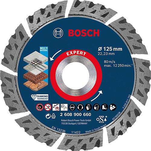 Diamant-Trennscheibe EXPERT für Beton, armierten Beton, Porenbeton, Mauerwerk, Dachziegel, Trockenschnitt