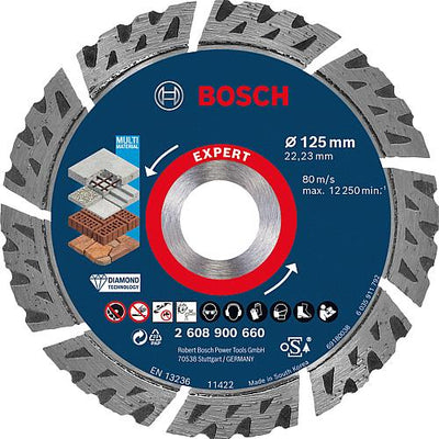 Diamant-Trennscheibe EXPERT für Beton, armierten Beton, Porenbeton, Mauerwerk, Dachziegel, Trockenschnitt