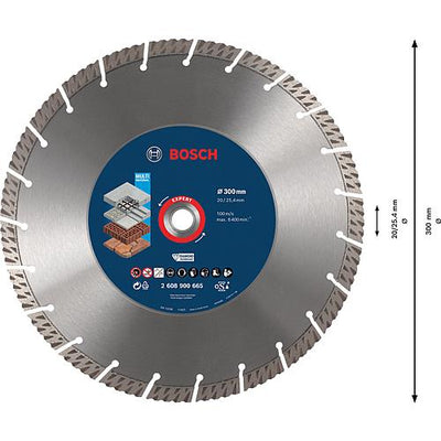 Diamant-Trennscheibe Expert, Multi-Material, für Beton, armierten Beton, Porenbeton, Mauerwerk, Dachziegel, Trockenschnitt
