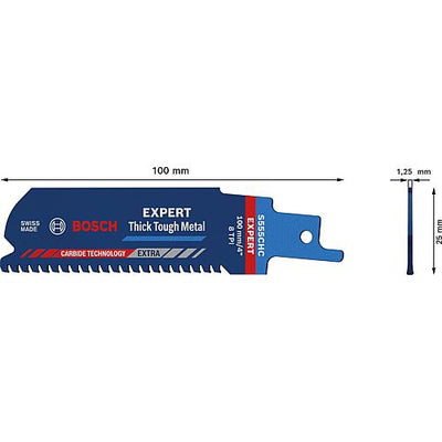 Säbelsägeblätter S555CHM für härteste Metalle, CARBIDE TECHNOLOGY