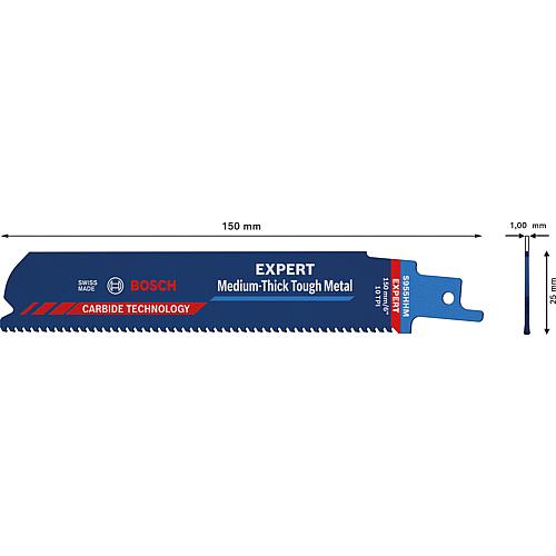 Säbelsägeblatt Expert S955HHM für härteste Metalle, CARBIDE TECHNOLOGY