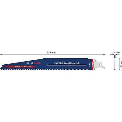 Säbelsägeblätter mit Universalschaft S1156XHM für Holz mit Metall, CARBIDE TECHNOLOGY