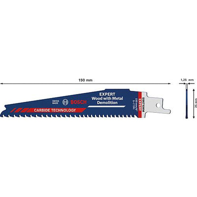 Säbelsägeblätter S967XHM für Holz mit Metall, CARBIDE TECHNOLOGY