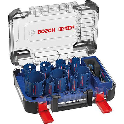 Lochsägen-Set EXPERT, Holz, Metall und weiche Fliesen, CARBIDE TECHNOLOGY, 14-teilig