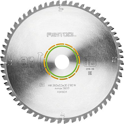 Kreissägeblatt für Vollholz, beschichtete und furnierte Platten