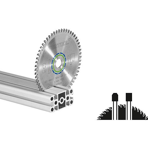 Kreissägeblatt für Aluminiumplatten und -profile, für harte und faserverstärkte Kunststoffe