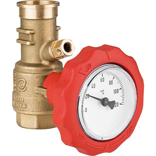 Kugelhahn Vorlauf DN20 (3/4") IG mit Steckverbindung