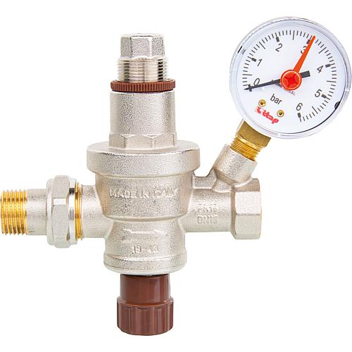 Kessel-Füllarmatur mit Manometer