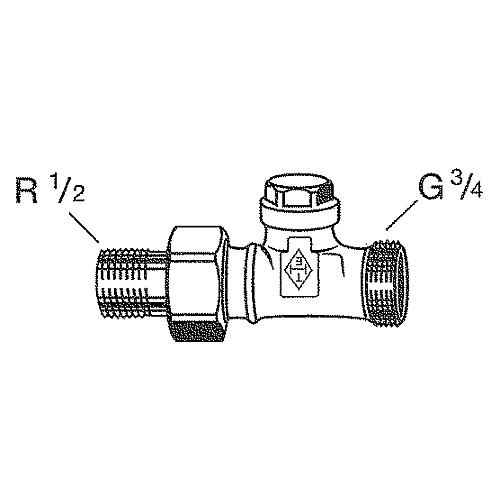 Rücklaufverschraubung, R 1/2"