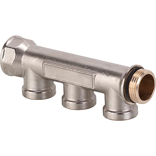 3-fach-Verteiler, vernickelt
