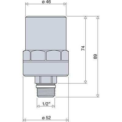 Wasserschlagdämpfer DN 15 (1/2") AG, Typ 525 ANTISHOCK