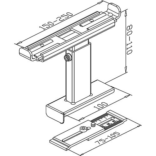 Fensterbankträger Universal