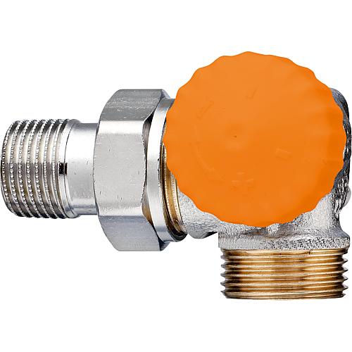 Thermostat-Ventilunterteile Eclipse, Ausführung Winkeleck, AG Eurokonus 3/4"