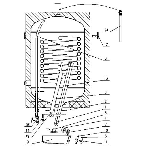 Ersatzteile zu Warmwasserspeicher GBK 80 - 150