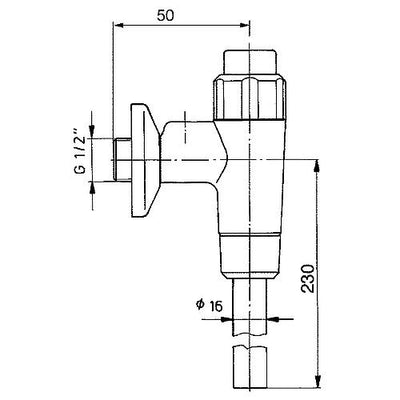 Ersatzteile für Urinal Druckspüler Typ 670