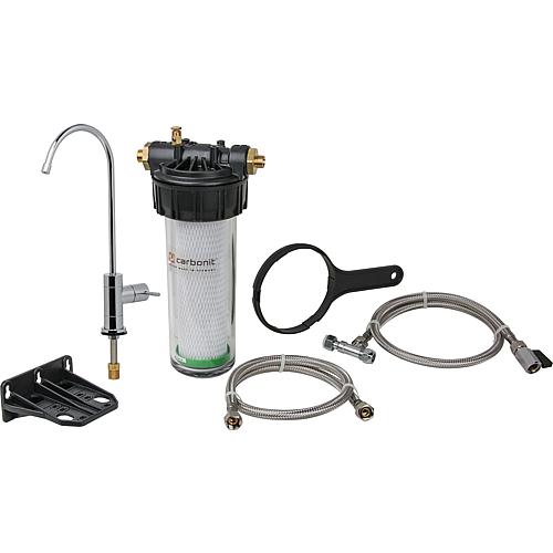 Trinkwasserfilter VARIO-HP VARIO Classic mit Filterpatrone und Wasserhahnsatz WS8, Untertisch