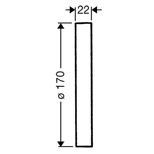 Verlängerungsrosette ø 170 mm