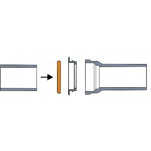 Gummi-Rollringe „A" für Gussrohre mit Muffe