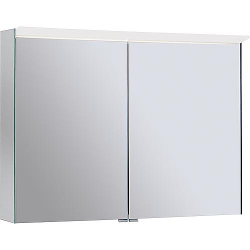 Spiegelschrank mit horizontaler LED-Beleuchtung, 900 mm Breite