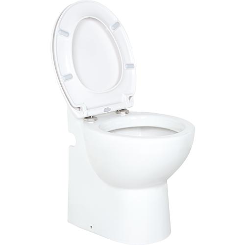 Kompakt WC Gestolette 1010 mit Hebeanlage und autom. Spülung inkl. Sitz mit Absenkaut.