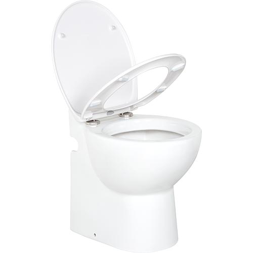 Kompakt WC Gestolette 1010 mit Hebeanlage und autom. Spülung inkl. Sitz mit Absenkaut.