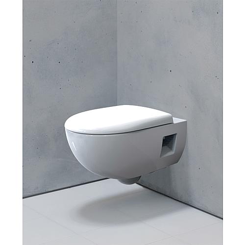 Wand-Tiefspül-WC, Renova Compact, spülrandlos