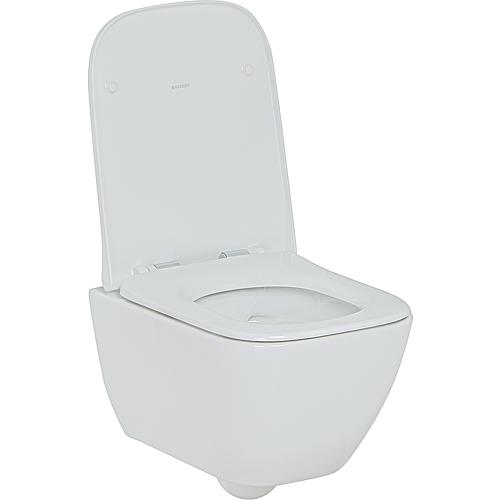 Wand-Tiefspül-WC Smyle Square Compact, spülrandlos